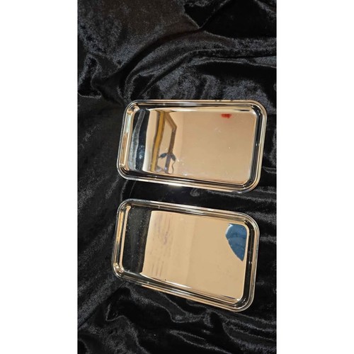 Two silver stainless steel - silver,