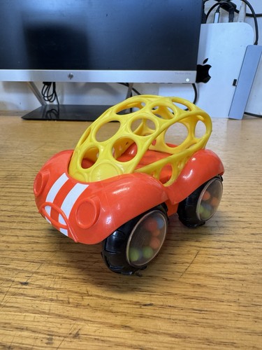 Oball rattle roll car - &, red