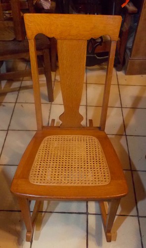 Quartersawn oak caned sewing - quartersawn,