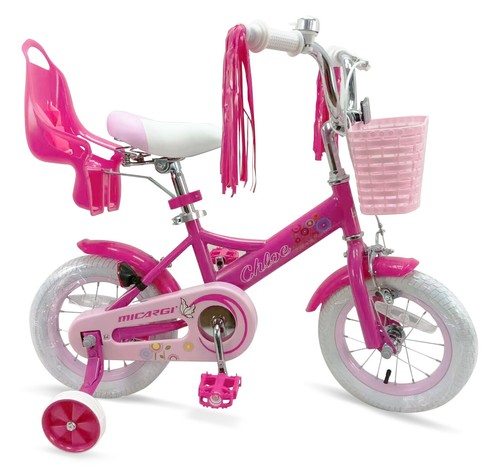 Girl kids princess bike - 12", w/