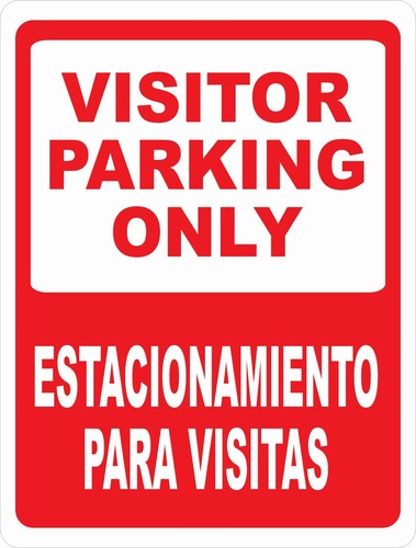 Bilingual visitor parking - visitor,