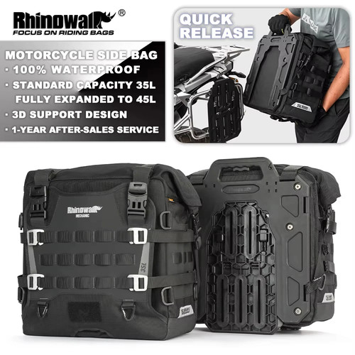Rhinowalk motorcycle side bag - rhinowalk,