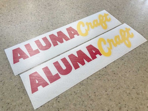 Alumacraft vintage boat decals - alumacraft,