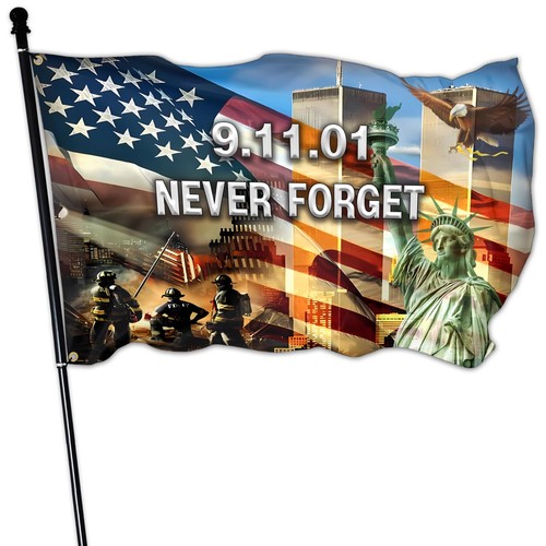 911 never forget flag 3x5 - 911, ft