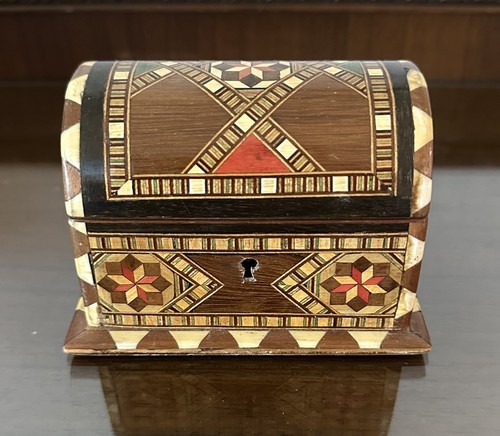Vintage inlaid wood marquetry - inlaid,