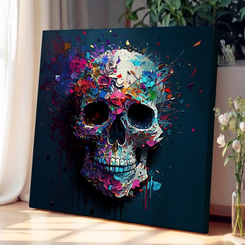 Sugar skull painting - sugar,