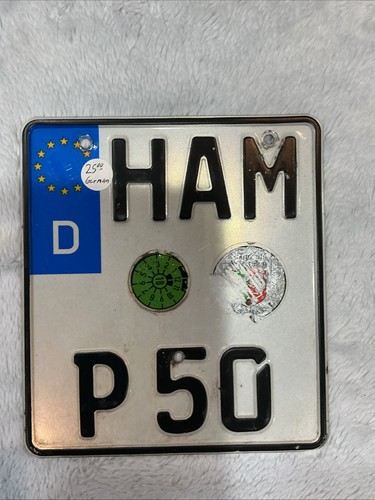 German license plate ham p50 - german,