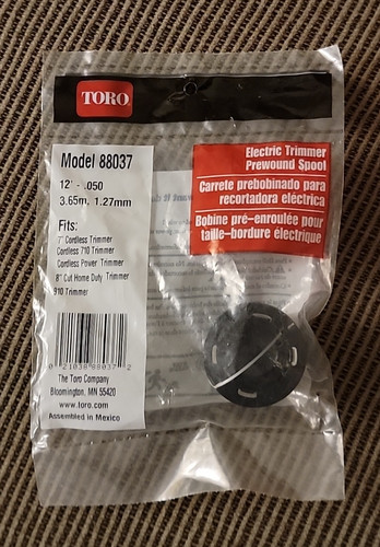 Toro electric trimmer prewound - electric,