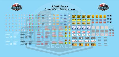 Semi tractor data 87 - tractor, ho