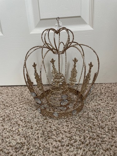 Gold glittered metal - glittered, crown