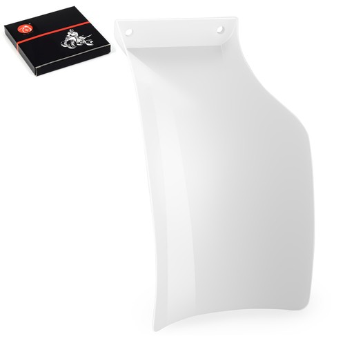 White rear mud flap - rear,
