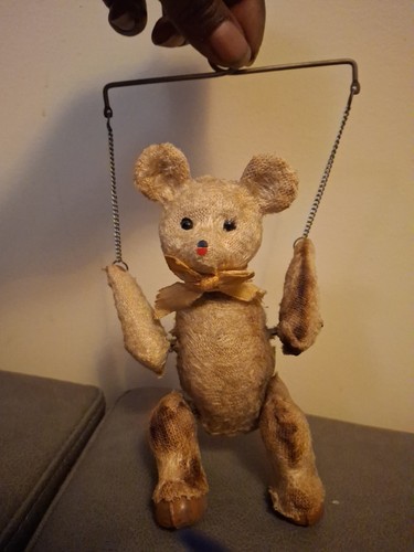Mechanical mohair teddy bear - mohair,