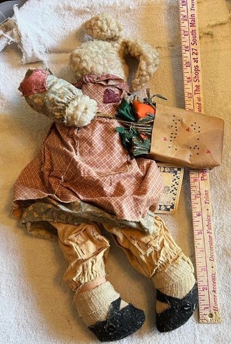 Vintage signed country bunny - signed,