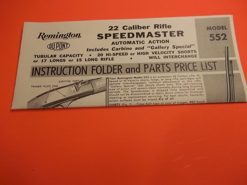 Remington model 552 - model,