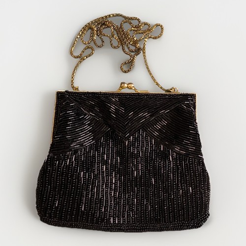 Vintage magid black - black, beaded