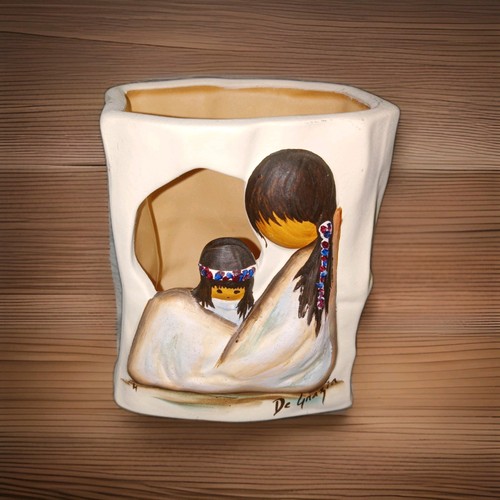 Candle holder hand - , painted