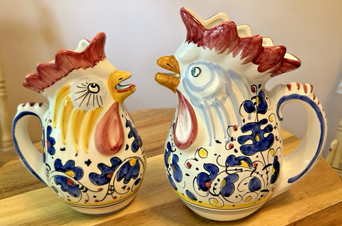 Pair italian ceramic hand - italian,