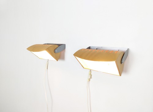Pair vintage bedside lamps - pair,