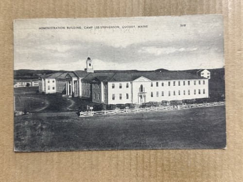 Postcard quoddy maine camp - postcard,
