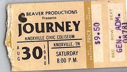 Journey concert ticket - concert,