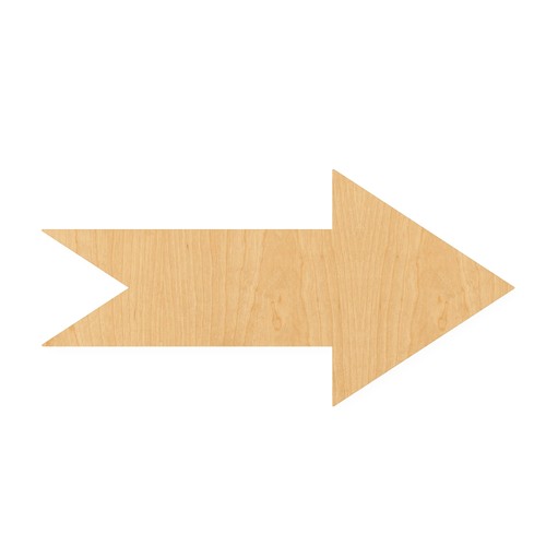 Arrow wood cutout for - arrow,