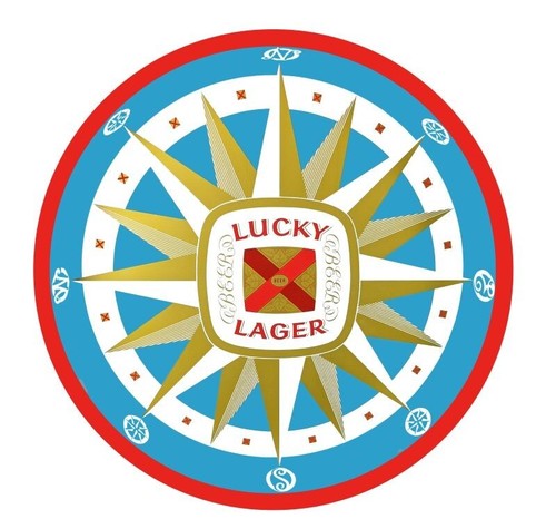 Lucky lager beer san - lager, of