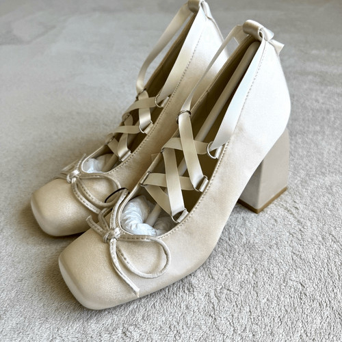 Cider ballet satin bow - cider,