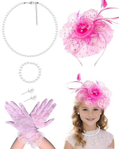 Girls tea party fascinators - girls,