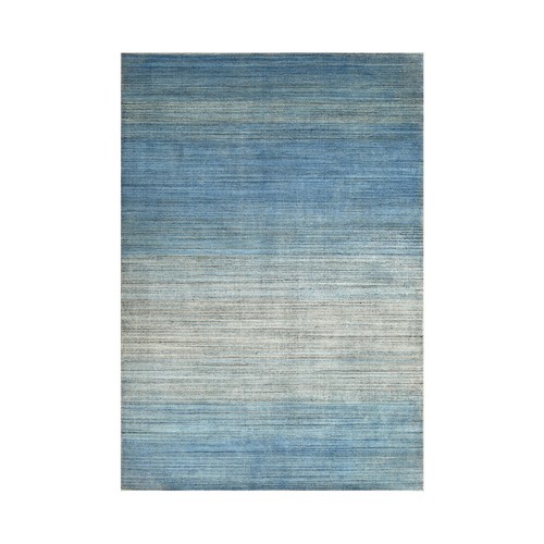 6x9 gray hand knotted modern - gray,