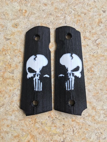 1911 grips punisher - punisher, 3d