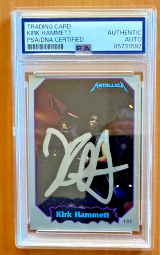 Kirk hammett metallica signed - kirk,