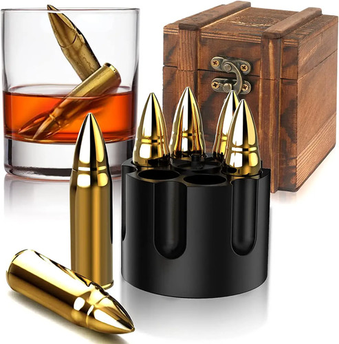 Bullet whiskey ice stones gift - bullet,