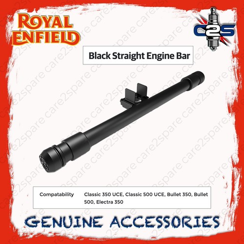 Black straight engine bar for - engine,