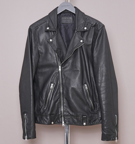 All saints leather jacket mens - saints,