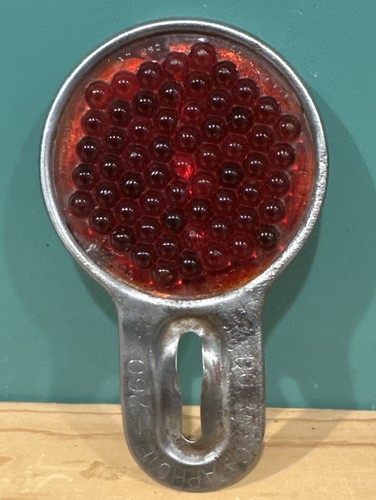 Vintage red glass - red, license