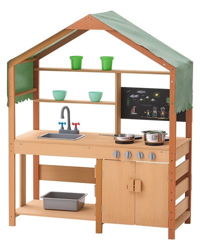 Wooden mud kitchen outdoor - wooden,