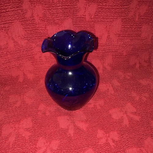 Cobalt blue glass bud - cobalt, vase