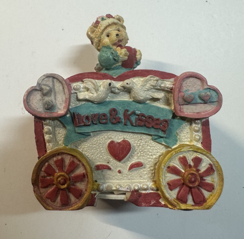 Music box teddy bear - teddy, resin