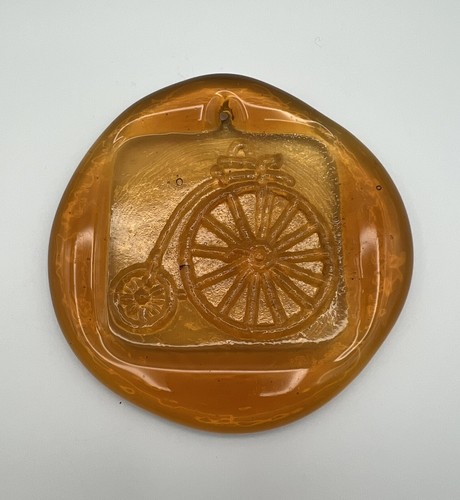Amber art glass sun - glass, catcher