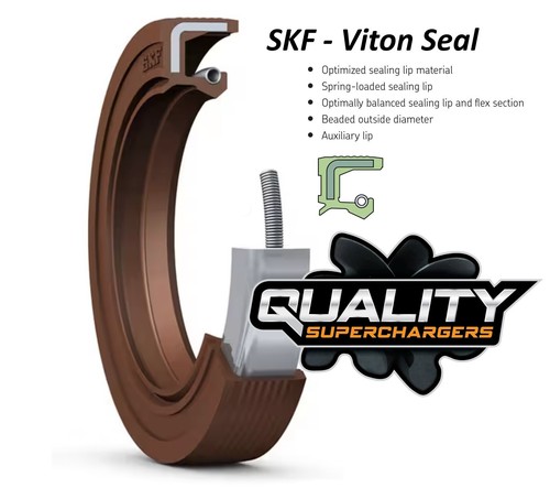 Skf viton supercharger nose - skf,
