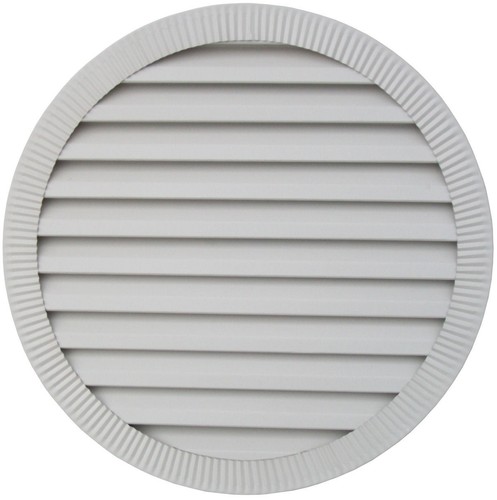 Aluminum round gable vent - aluminum,