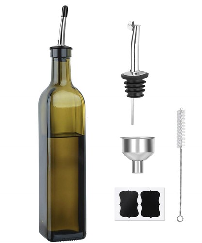 Green olive oil dispenser - green,