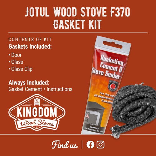 Jotul wood stove - wood, gasket