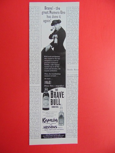 1963 the brave bull cocktail - brave,