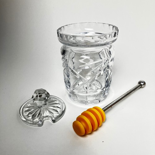 Vtg cut crystal jam - cut, &