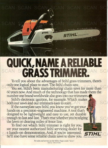 1988 stihl chainsaw - stihl, and