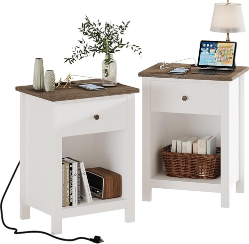 Set farmhouse nightstand - of,