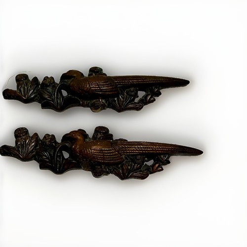 Antique japanese menuki pair - menuki,