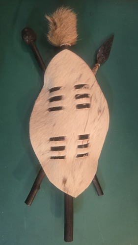 Souvenir zulu tribal cowhide - souvenir,