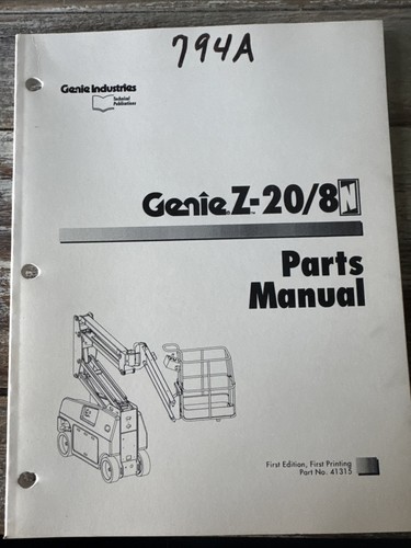 Genie boom 8n parts - genie, z-20/8n